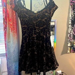 B Darlin black lace dress